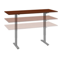 Move 40 Series by Bush Business Furniture 72W x 30D Height Adjustable Standing Desk Hansen Cherry - M4S7230HCSK
