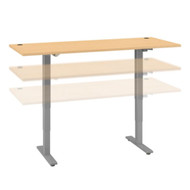 Move 40 Series by Bush Business Furniture 72W x 30D Height Adjustable Standing Desk Natural Maple - M4S7230ACSK