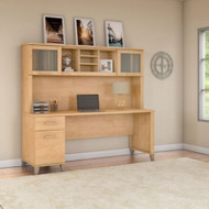 Bush Furniture Somerset 72"W Desk with Hutch - SET018MC