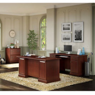 Kathy Ireland by Bush Furniture Bennington Managers Desk, Credenza and Lateral File - BNT004CS