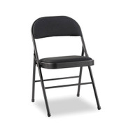 Alera Steel Folding Chair (4 pack) Graphite with Fabric Seat - FCPF7B