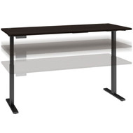 Move 60 Series by Bush Business Furniture 72W x 30D Height Adjustable Standing Desk Black Walnut - M6S7230BWBK