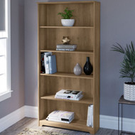Bush Cabot Collection 5 Shelf Bookcase Reclaimed Pine - WC31566-03