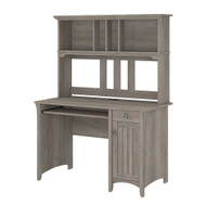 Bush Furniture Salinas Desk and Hutch 48" Driftwood Gray - MY72508-03