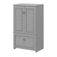 Bush Furniture Fairview Shoe Storage Cabinet with Doors Cape Cod Gray- FV020CG