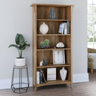 Bush Furniture Salinas 5 Shelf Bookcase Reclaimed Pine - SAB132RCP-03