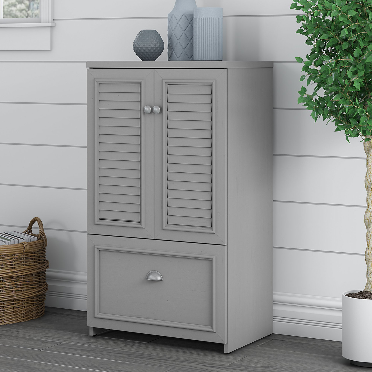 Bush Fairview Collection 2 Door Storage with File Drawer