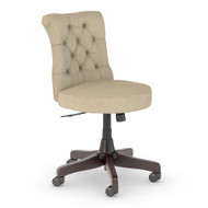 Bush Furniture Salinas Mid Back Tufted Office Chair Reclaimed Pine - SAL009TN
