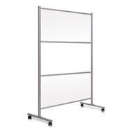 MasterVision Protector Series Mobile Glass Panel Divider, 80.3 x 22 x 50 - BVCDSP273046 