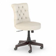 Bush Furniture Key West Mid-Back Tufted Office Chair Cream Fabric - KWS019CR