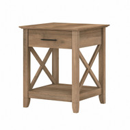 Bush Key West End Table with Storage Reclaimed Pine -  KWT120RCP-03
