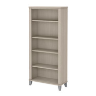 Bush Furniture Somerset Tall 5 Shelf Bookcase in Sand Oak - WC81165