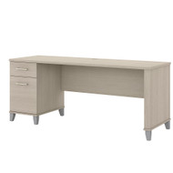Bush Furniture Somerset 72W Office Desk with Drawers in Sand Oak - WC81172