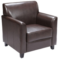 Flash Furniture HERCULES Diplomat Series Brown LeatherSoft Chair- BT-827-1-BN-GG