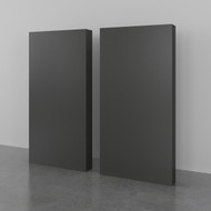 Nexera Extension Panels for Nexera Panel Headboards, Set of 2, Charcoal Grey - 365549