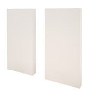 Nexera Extension Panels for Nexera Panel Headboards, Set of 2, White - 365503