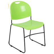 Flash Furniture HERCULES Series High Density Ultra Compact Stack Chair Green - RUT-188-GN-GG
