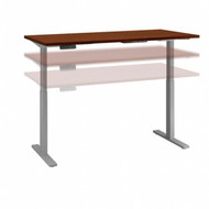 Bush Furniture Move 60 Series 60W x 30D Height Adjustable Table Standing Desk - M6S6030HCSK