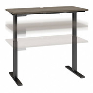 Move 60 Series by Bush Business Furniture 48W x 24D Height Adjustable Standing Desk Modern Hickory - M6S4824MHBK