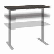 Move 60 Series by Bush Business Furniture 48W x 24D Height Adjustable Standing Desk in Storm Gray with Cool Gray Metallic Base - M6S4824SGSK