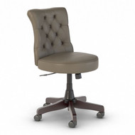 Bush Business Furniture Mid-Back Tufted Office Chair Washed Gray Leather - CH2301WGL-03