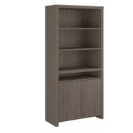 Bush Furniture Bristol Tall 6 Shelf Bookcase with Doors Restored Gray - BRB135RT-03