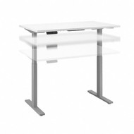 Move 60 Series by Bush Business Furniture 48W x 24D Electric Height Adjustable Standing Desk White - M6S4824WHSK