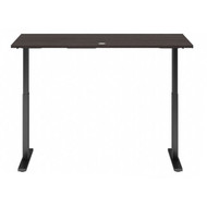 Move 60 Series by Bush Business Furniture 72W x 30D Height Adjustable Standing Desk in Storm Gray - M6S7230SGBK