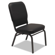  Alera Oversize Stack Chair without Arms Vinyl Black (2-Pack) - ALEBT6616