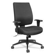 Alera Wrigley Series High Performance Mid-Back Synchro-Tilt Chair Black - ALEHPS4201