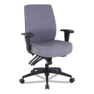 Alera Wrigley Series 24/7 High Performance Mid-Back Multi function Task Chair Up to 275 lbs Gray Seat/Back Black Base - ALEHPT4241