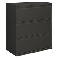 Alera Three-Drawer Lateral File Cabinet 36w x 18d x 39.5h Charcoal - ALELF3641CC