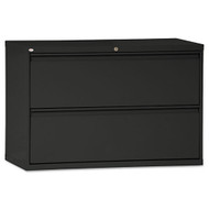 Alera Two-Drawer Lateral File Cabinet 42w x 18d x 28h Black -ALELF4229BL