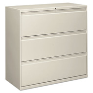 Alera Three-Drawer Lateral File Cabinet 42w x 18d x 39.5h Light Gray - ALELF4241LG