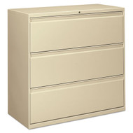 Alera Three-Drawer Lateral File Cabinet 42w x 18d x 39.5h Putty - ALELF4241PY