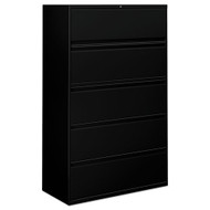 Alera Five-Drawer Lateral File Cabinet 42"W Black - ALELF4267BL