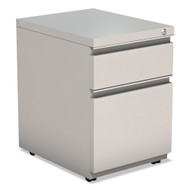 Alera 2-Drawer Metal Pedestal Box File with Full Length Pull Light Gray - ALEPBBFLG