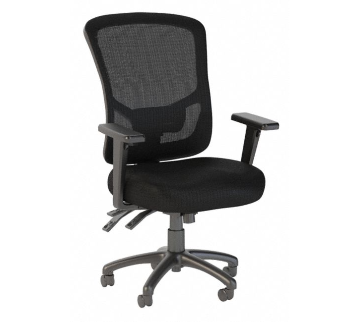 Bush Custom Comfort High Back Multifunction Mesh Mgr Chair SRE400BL