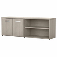 Bush Furniture Low Wall Storage Cabinet Sand Oak - SCS160SO