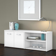 Bush Furniture Low Wall Storage Cabinet White - SCS160WH