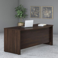 Bush Business Furniture Studio C Bow Front Desk 72" Black Walnut - SCD172BW