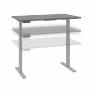 Move 60 Series by Bush Business Furniture 48W x 24D Height Adjustable Standing Desk Platinum Gray - M6S4824PGSK