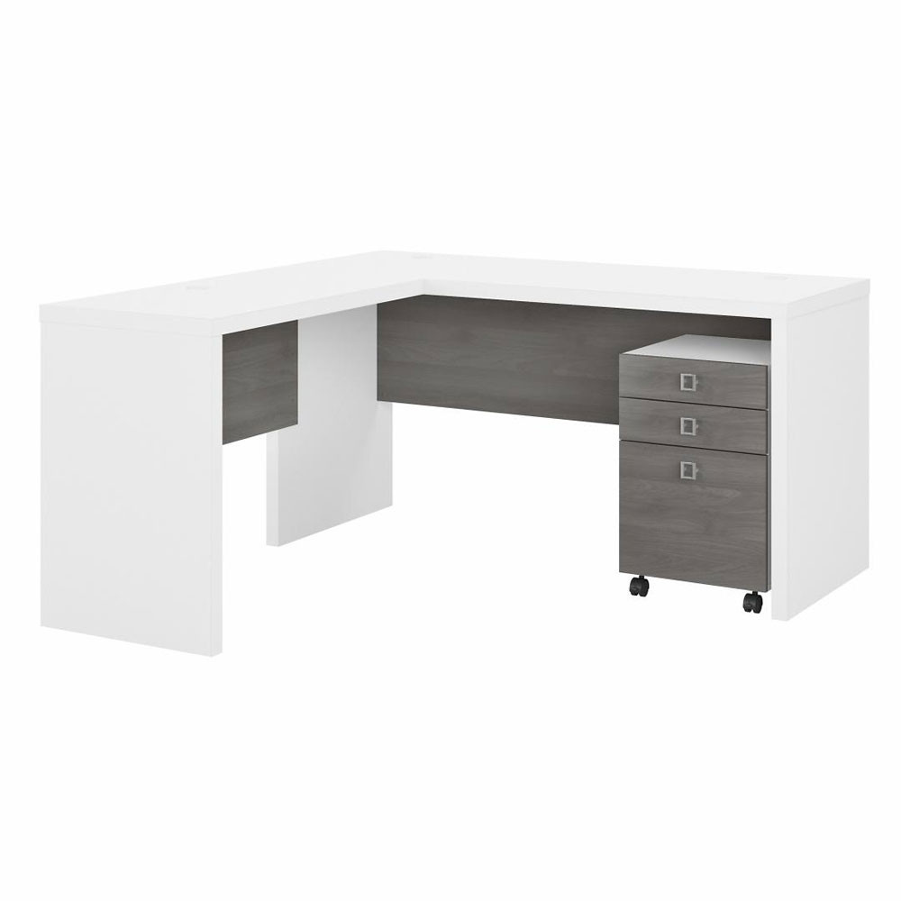 Business Office Pro Computer Desk with 3-Drawer Mobile Pedestal