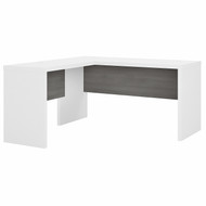 Bush Business Furniture Echo by Kathy Ireland 60W L-Shaped Desk White/Modern Gray - ECH026WHMG