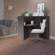 Bush Furniture 48W Privacy Desk with Shelves Storm Gray - SCD248SGK