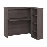 Bush Furniture 48W Corner Cabinet with Shelves Storm Gray - SCD248SGK-Z2