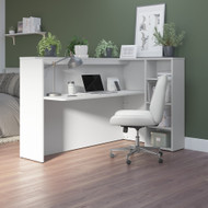 Bush Furniture 72W Privacy Desk with Shelves - SCD572WHK
