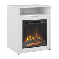 Bush Business Furniture 24W Electric Fireplace with Shelf White - SCS124WHFRK