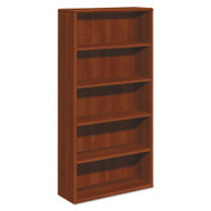 HON 10700 Series Wood Bookcase Five Shelf 71" x  36" Cognac - 10755CO