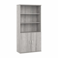 Bush Furniture Tall 5 Shelf Bookcase with Doors - STA010PG
